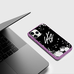 Чехол iPhone 11 Pro матовый Stray Kids, цвет: 3D-фиолетовый — фото 2