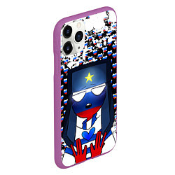 Чехол iPhone 11 Pro матовый CountryHumans, цвет: 3D-фиолетовый — фото 2