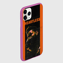 Чехол iPhone 11 Pro матовый HEARTLESS, цвет: 3D-фиолетовый — фото 2