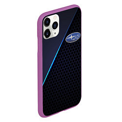 Чехол iPhone 11 Pro матовый SUBARU, цвет: 3D-фиолетовый — фото 2