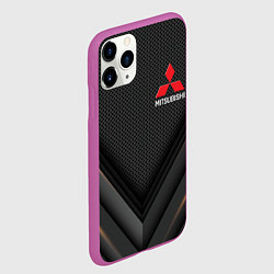 Чехол iPhone 11 Pro матовый MITSUBISHI, цвет: 3D-фиолетовый — фото 2