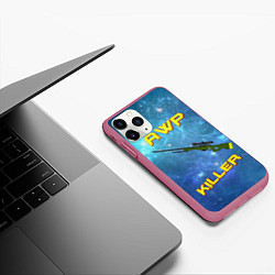Чехол iPhone 11 Pro матовый AWP killer, цвет: 3D-малиновый — фото 2