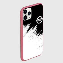 Чехол iPhone 11 Pro матовый NISSAN, цвет: 3D-малиновый — фото 2