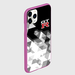 Чехол iPhone 11 Pro матовый NISSAN GTR, цвет: 3D-фиолетовый — фото 2