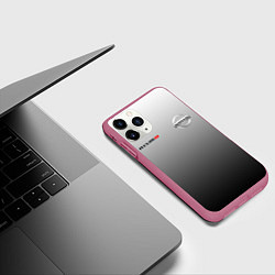 Чехол iPhone 11 Pro матовый NISSAN NISMO, цвет: 3D-малиновый — фото 2