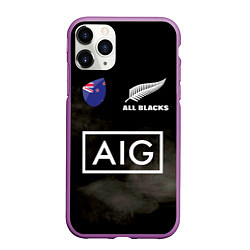 Чехол iPhone 11 Pro матовый ALL BLACKS