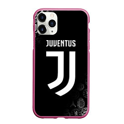 Чехол iPhone 11 Pro матовый JUVENTUS, цвет: 3D-малиновый