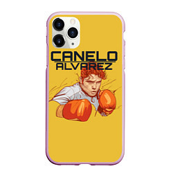 Чехол iPhone 11 Pro матовый Canelo Alvarez, цвет: 3D-розовый