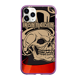 Чехол iPhone 11 Pro матовый Iron Maiden, цвет: 3D-фиолетовый