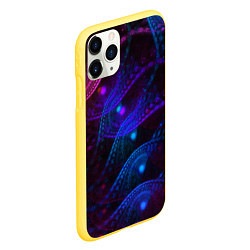 Чехол iPhone 11 Pro матовый NEON FRACTAL, цвет: 3D-желтый — фото 2