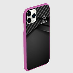 Чехол iPhone 11 Pro матовый Mercedes-AMG, цвет: 3D-фиолетовый — фото 2