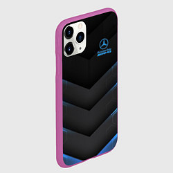 Чехол iPhone 11 Pro матовый Mercedes-AMG, цвет: 3D-фиолетовый — фото 2