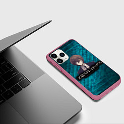 Чехол iPhone 11 Pro матовый Bungou Stray Dogs, цвет: 3D-малиновый — фото 2