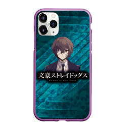 Чехол iPhone 11 Pro матовый Bungou Stray Dogs, цвет: 3D-фиолетовый