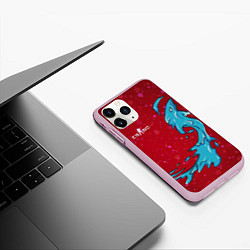 Чехол iPhone 11 Pro матовый CS GO Water Elemental, цвет: 3D-розовый — фото 2