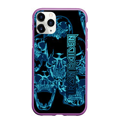 Чехол iPhone 11 Pro матовый Iron Maiden, цвет: 3D-фиолетовый