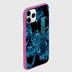 Чехол iPhone 11 Pro матовый Iron Maiden, цвет: 3D-фиолетовый — фото 2
