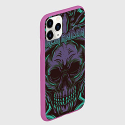 Чехол iPhone 11 Pro матовый Iron Maiden, цвет: 3D-фиолетовый — фото 2