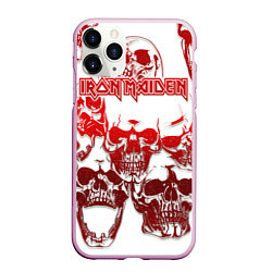Чехол iPhone 11 Pro матовый Iron Maiden, цвет: 3D-розовый