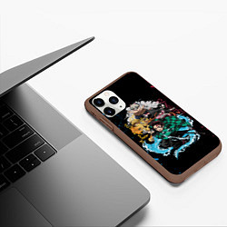 Чехол iPhone 11 Pro матовый KIMETSU NO YAIBA, цвет: 3D-коричневый — фото 2