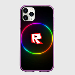 Чехол iPhone 11 Pro матовый Roblox, цвет: 3D-фиолетовый
