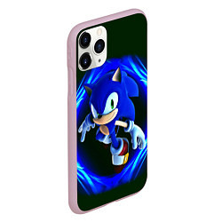 Чехол iPhone 11 Pro матовый SONIC, цвет: 3D-розовый — фото 2