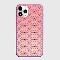 Чехол iPhone 11 Pro матовый NEZUKO KAMADO, цвет: 3D-фиолетовый