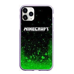 Чехол iPhone 11 Pro матовый MINECRAFT, цвет: 3D-светло-сиреневый