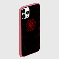 Чехол iPhone 11 Pro матовый Стальной алхимик, цвет: 3D-малиновый — фото 2