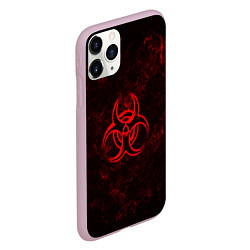 Чехол iPhone 11 Pro матовый BIOHAZARD, цвет: 3D-розовый — фото 2