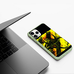 Чехол iPhone 11 Pro матовый BIOHAZARD, цвет: 3D-салатовый — фото 2