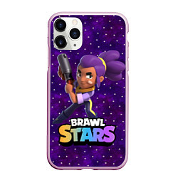 Чехол iPhone 11 Pro матовый Brawl stars Шелли, цвет: 3D-розовый