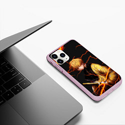 Чехол iPhone 11 Pro матовый KIMETSU NO YAIBA, цвет: 3D-розовый — фото 2