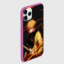 Чехол iPhone 11 Pro матовый KIMETSU NO YAIBA, цвет: 3D-фиолетовый — фото 2