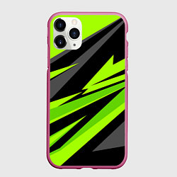 Чехол iPhone 11 Pro матовый Форма для фитнеса, цвет: 3D-малиновый