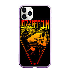 Чехол iPhone 11 Pro матовый Led Zeppelin, цвет: 3D-сиреневый