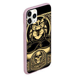 Чехол iPhone 11 Pro матовый Lucha libre panda, цвет: 3D-розовый — фото 2