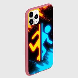 Чехол iPhone 11 Pro матовый PORTAL, цвет: 3D-малиновый — фото 2