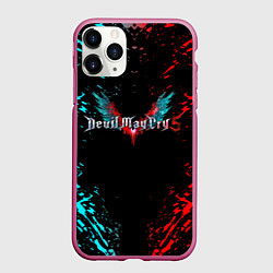 Чехол iPhone 11 Pro матовый DEVIL MAY CRY, цвет: 3D-малиновый
