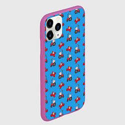 Чехол iPhone 11 Pro матовый Поросенок Пётр, цвет: 3D-фиолетовый — фото 2