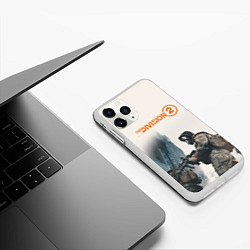 Чехол iPhone 11 Pro матовый The Division 2 Military, цвет: 3D-белый — фото 2