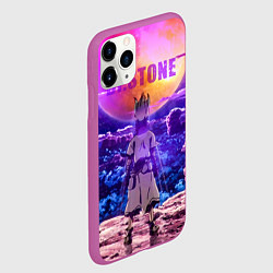 Чехол iPhone 11 Pro матовый Доктор Стоун, цвет: 3D-фиолетовый — фото 2