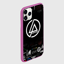 Чехол iPhone 11 Pro матовый LINKIN PARK, цвет: 3D-фиолетовый — фото 2