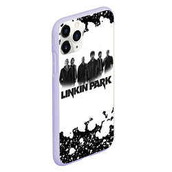 Чехол iPhone 11 Pro матовый LINKIN PARKспина, цвет: 3D-светло-сиреневый — фото 2