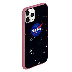 Чехол iPhone 11 Pro матовый NASA, цвет: 3D-малиновый — фото 2