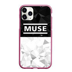 Чехол iPhone 11 Pro матовый Muse, цвет: 3D-малиновый