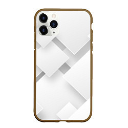Чехол iPhone 11 Pro матовый Геометрическая Абстракция, цвет: 3D-коричневый