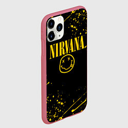 Чехол iPhone 11 Pro матовый NIRVANA, цвет: 3D-малиновый — фото 2