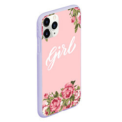 Чехол iPhone 11 Pro матовый Girl, цвет: 3D-светло-сиреневый — фото 2