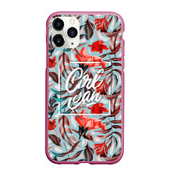 Чехол iPhone 11 Pro матовый Girl Can, цвет: 3D-малиновый